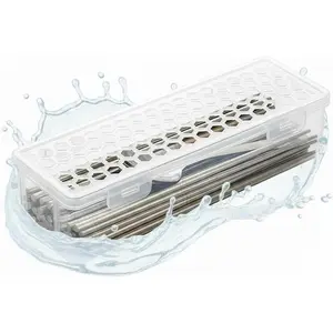 Dishwasher Basket for Small Items, Dishwasher Silverware Holder for Chopstick, , Scoops, Ideal for Small Utensils for Washing, Drying, or Storing (Rectangular)
