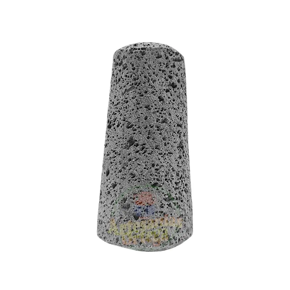 Molcajete Replacement Pestle from Volcanic Rock Authentic Mexican Craftsmanship Handcrafted Handmade Natural Stone Tool Kitchen Utensil 4.5x2 Inches/Mano de Molcajete De Piedra Negra Piedra Volcánica