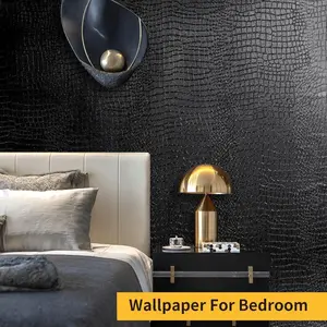 Crocodile Pattern Wallpaper, Waterproof Self-adhesive Vinyl Wallpaper, Easy To Match with Home Decoration & Furniture Renovation