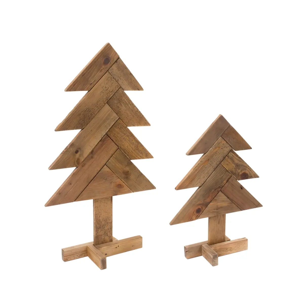 Melrose International 86379DS Rustic Wooden Pine Tree Decor - Set of 2, for Room Decor