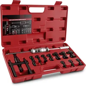 Motorcycle Wheel Bearing Puller Kit: Blind Hole Collet Set with 8-32mm Expandable Collets & Slide Hammer