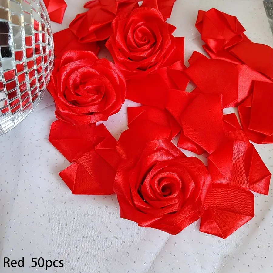 Handcrafted Ribbon Rose Petals – DIY "Eternal Rose" Petals (Set of 100). Handmade, Semi-Finished Ribbon Petals (Randomly Selected: Two Different Techniques-Die-Cut or Hot-Stamped). A Perfect Gift for Mother's Day. Handcrafted Ribbon Rose Petals – DIY "Eternal Rose" Petals (Set of 100). Handmade, Semi-Finished Ribbon Petals (Randomly Selected: Two Different Techniques-Die-Cut or Hot-Stamped). A Perfect Gift for Mother's Day.