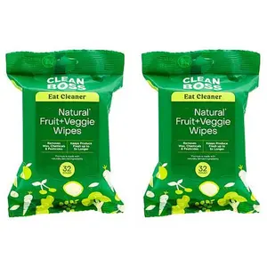 Joy Mangano JOY Eat Cleaner 64-count Fruit & Veggie Produce Cleaner To-Go Wipes