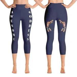 Midnight Blue Viral Awesome Goddess Leggings: Mysterious and Alluring