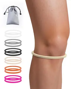 Patella Band for Knee Pain Relief, Patellar Tendon Support Strap for Tennis, Running, Jumpers, Soccer, Basketball and Hiking, Breathable & Lightweight Patella Stabilizer Knee Strap Brace Support for Women and Men, 2 PACK with Storage Bag (Beige)