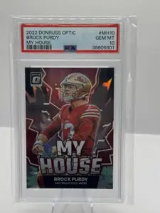 2022 Donruss Optic My House Prizm #10 Brock Purdy San Francisco 49ers PSA 10