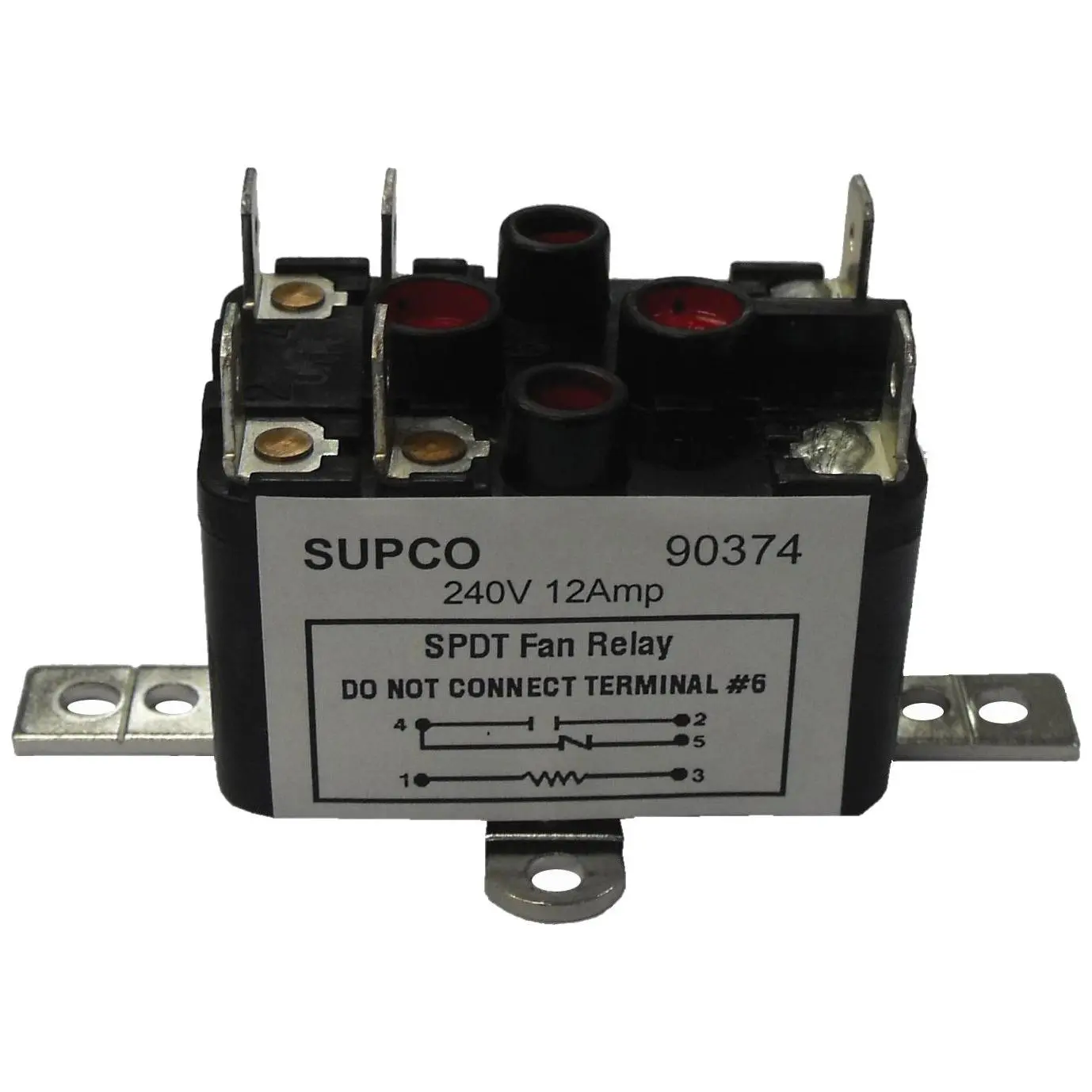 90380 General Purpose Fan Relay, 13 A Load Current, 24 V Coil Voltage, Normally Open and Normally Closed Contacts
