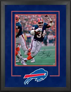 Thurman Thomas Buffalo Bills Deluxe Framed Autographed 16" x 20" Vertical Photograph - Fanatics Authentic Certified