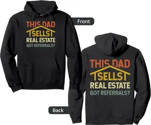 Real Estate Agent Dad Funny Realtor Pullover Hoodie
