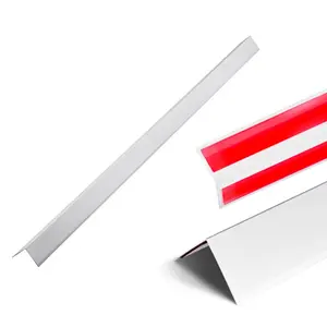 VEVOR Alluminum Alloy Wall Corner Protector, 2x 2x 48 inch, 12 Pack Metal Corner Guards, Edge Trim Protector 90-Degree Angle L Shape for Home, Office, Commercial Wall Protection, with 3m Tape