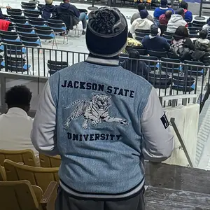 Jackson State Denim Bomber Jacket