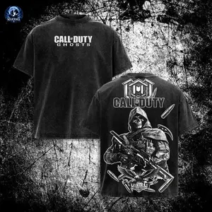 Simon "Ghost" Riley Call of Duty: Modern Warfare II Retro Unisex Acid Washed T-shirt, Game Movie Man Clothes Cotton designer shirts Movie Shirt, graphic tees, men gifts, ,Graphic Streetwear T-shirt Crew Neck Graphic T-Shirt IID