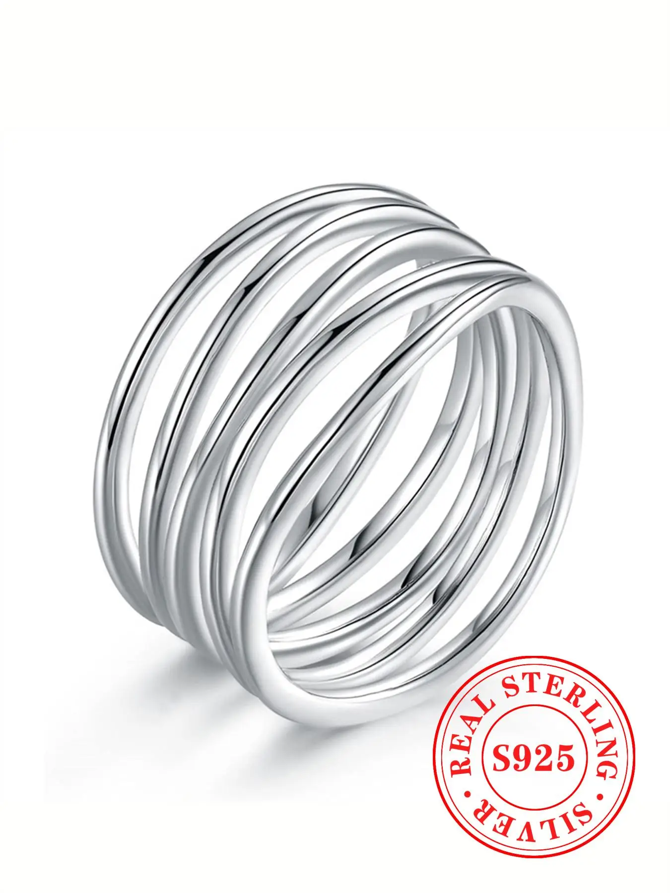 925 Sterling Silver Fashionable Ring, Fashion Jewelry for Party, Daily Clothing Decor, Trendy All-match & Exquisite Jewelry for Birthday Gift, Valenti