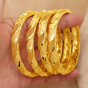 Women's Elegant Bangle Bracelet Set - Gold-Plated Textured Twist Mesh, Thin Exquisite Stackable Costume Jewelry for Daily Wear