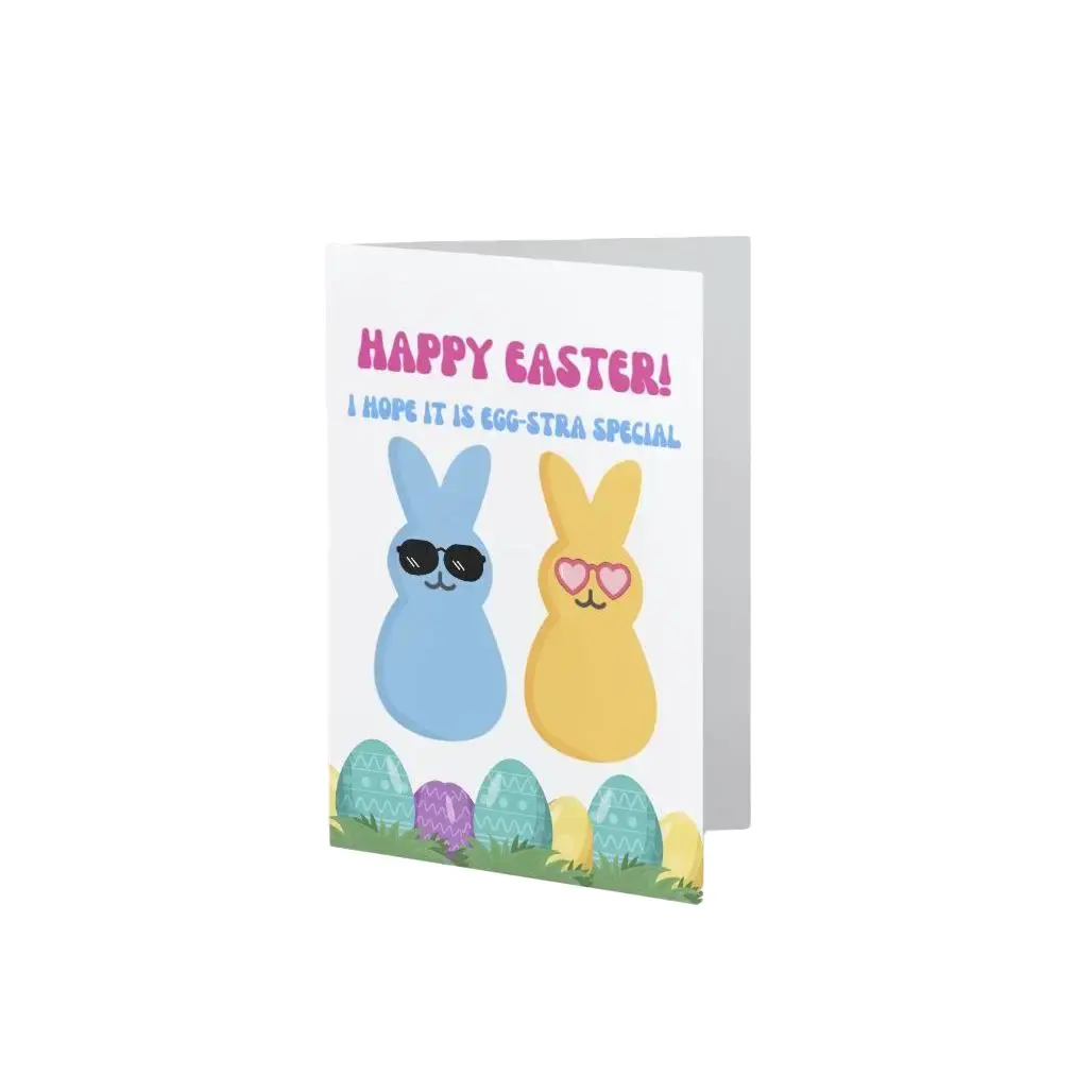 Happy Easter Card - Funny & Adorable! - Physical 5x7