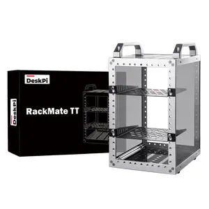52Pi DeskPi RackMate TT Mini Server Cabinet for Mini PC, Network, Servers, Audio, and Video Equipment