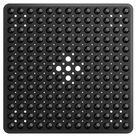 Shower Bathtub Mat, Bathroom Floor Mat, Shower Floor Mats, Nonslip Shower Mat, Non-slip Shower Mat, Soft Square Bath for Tub with Suction Cups and Drain Holes, Bathroom Accessories, Home Goods