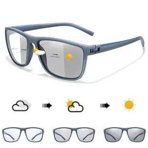 Photochromic Square Cycling Sunglasses - UV Protection Bike Shades, Outdoor Sports Cycling Accessories