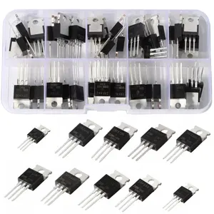 50Pcs 10 Values Voltage Regulator IRF Assortment Assorted Kit Series transistors