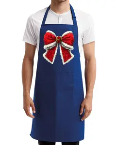 Holiday Bow Artisan Apron • Perfect for Cooking, Baking & Hosting!