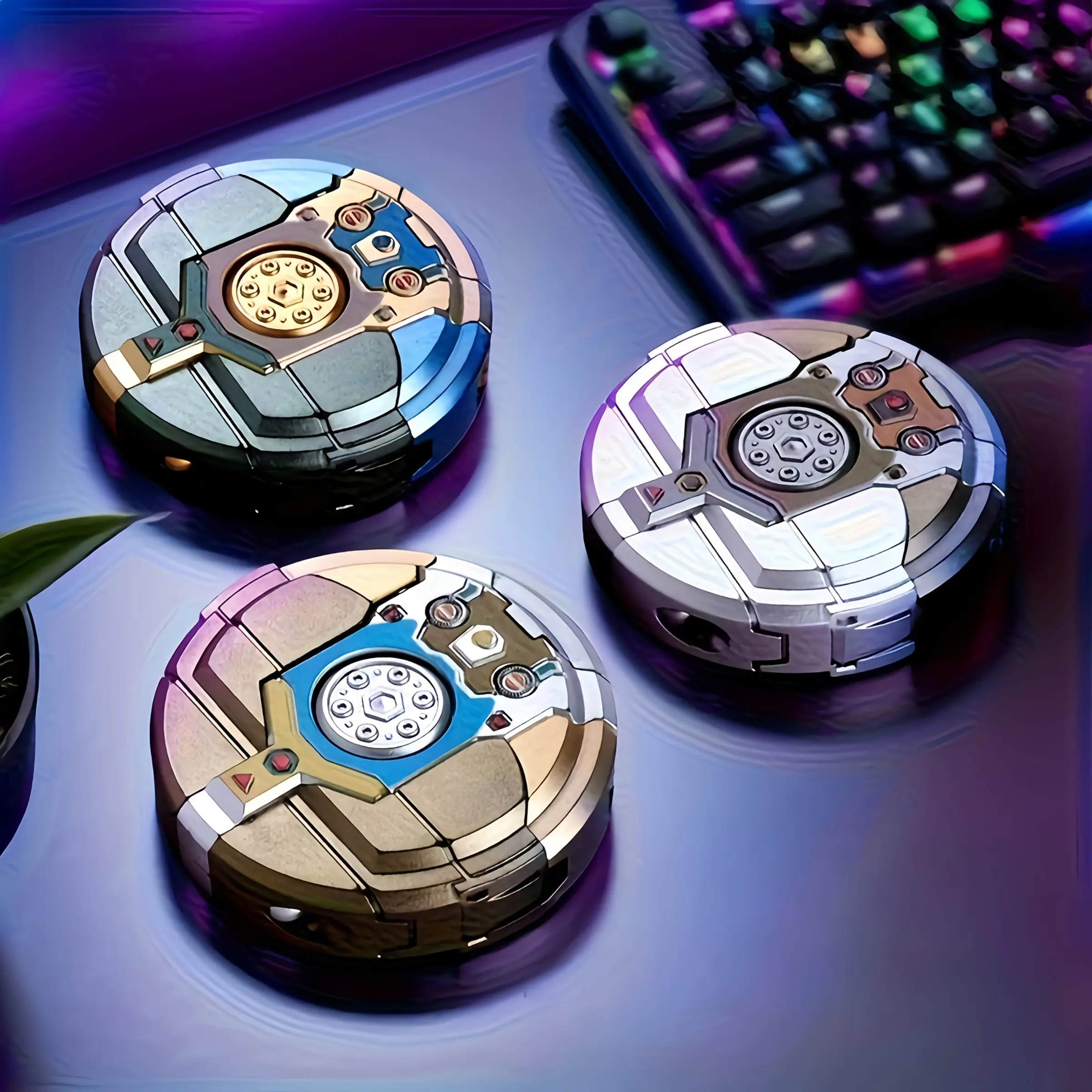 3pcs Transforming Robot Fidget Spinners, Deformation Fidget Spinner ...