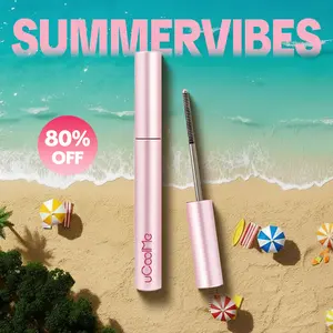 uCoolMe Lengthening and Curling Mascara 3D Eyelash Iron Magic Wand Mascara Black Long Lasting Waterproof Smudge Proof 24 Hour Wear Natural Extension Thickening Effect Ultra Fine Volumizing Makeup Cosmetics TikTokShop #Summervibes