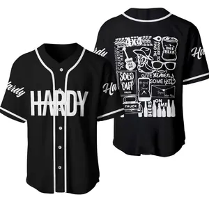 Personalized Hardyy Jersey, Hardyy Baseball Jersey Shirt, Baseball Jersey Shirt, Outdoor Sports, Sport Shirt, Dynamic And Comfortable