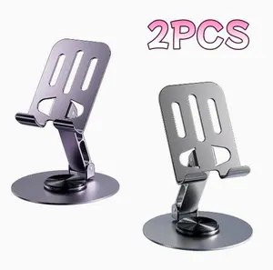 2PCS Multi-Angle Phone Holder, Portable Rotating Stand for Desk, Home, and Office Use