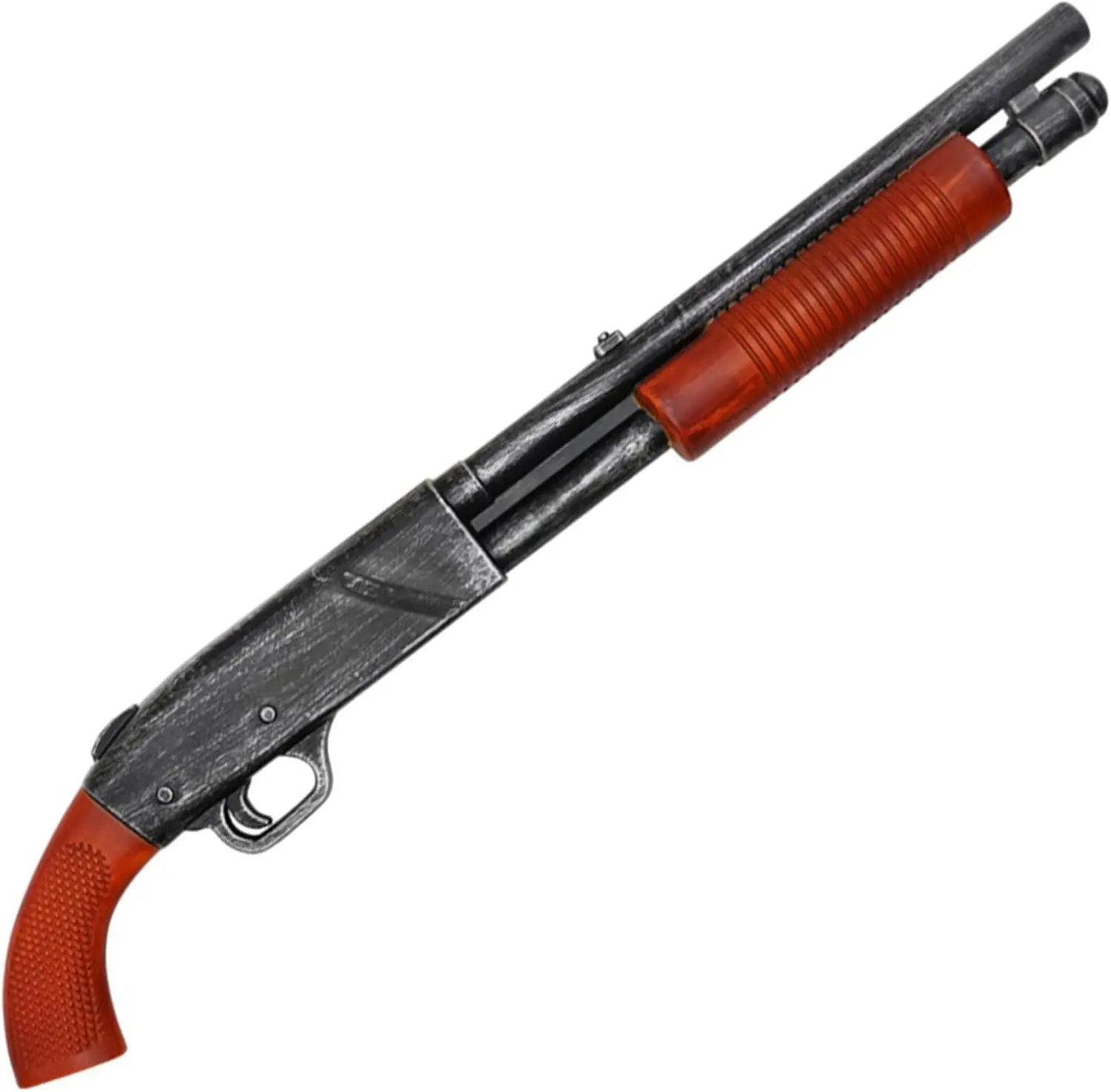 30” Foam Horror Movie Shotgun Prop with Brown Grip  Blaster | Collectible Cosplay Prop | Lightweight Safe Costume Accessory