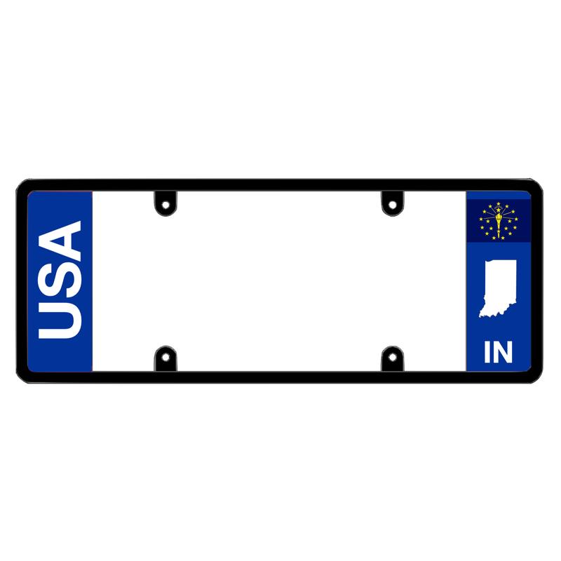DFS Indiana IN Patented License Plate Frame Holder
