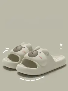 Cute Animal Capybara Slippers for Women, Indoor Casual Eva Shoes, Medium Width, All Seasons, Perfect Gift