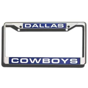 212 MAIN Laser-Cut Chrome Metal Pre-Drilled License Plate Frame, Car Accessories with Team Logo for Custom Plates & Fan Display