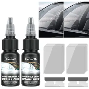 2pcs Upgrade Windshield Crack Repair Kit  2024 Fluid Window Automotive Windscreen Tool Car Glass Glue Scratch Chip Cracks
