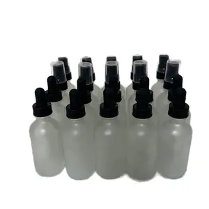 2oz Frosted/Clear Glass Bottles with Droppers/Sprayer Tops for Essential Oils and Perfumes