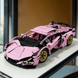 1320+ Pcs Creative Fashion Super Car Building Block Set, Vehicle Racing Door Openable, Model Display Collection Moc Decoration