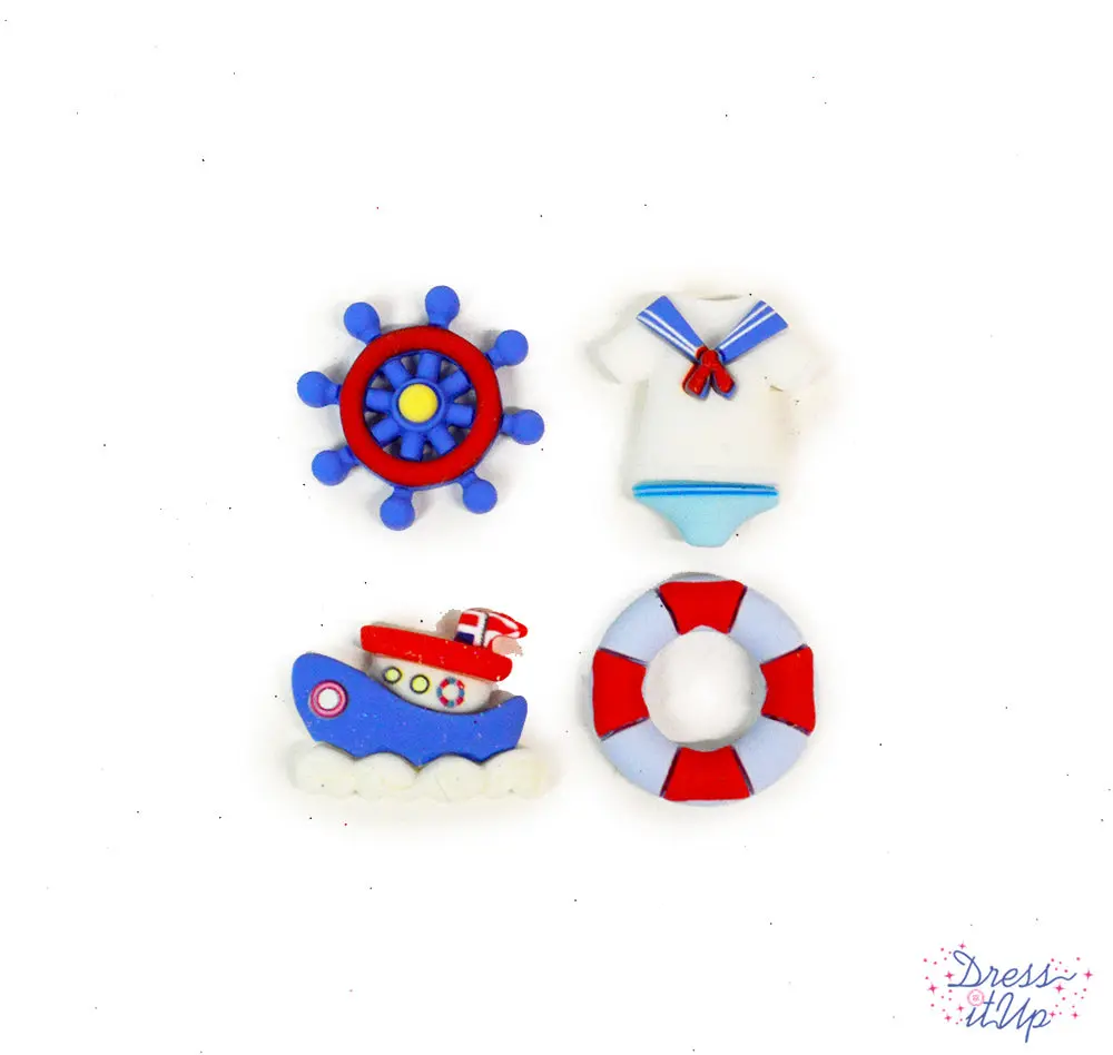 Ahoy Baby Nautical Sailing Themed Embellishments Ahoy Baby Nautical Sailing Themed Embellishments