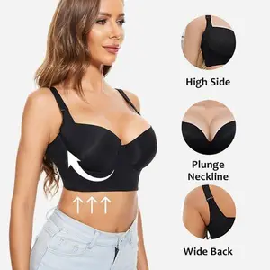 Push-up Back-Smoothing Comfort Bra, Plus Size Bra, All-Day Everyday Throw-on Wireless Bralette, Super Comfortable Bra for Lady, Comfort Bra