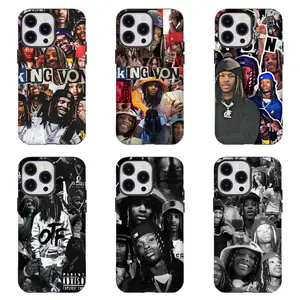 Trendy Hip Hop Phone Case Rapper K-King Von Collage Phone Cover Compatible for iPhone 17 16 15 14 13 12 11 and for Samsung S21-S25 Perfect Gift for Music Fans Her Him
