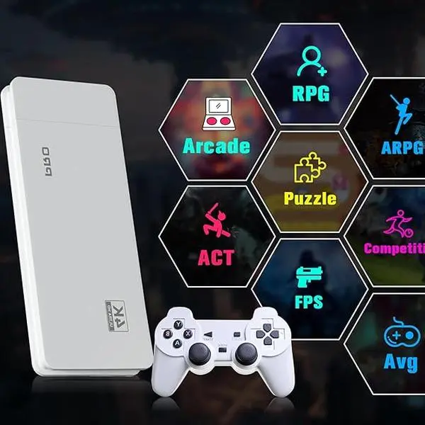 Retro Video Game Console,Retro Play Game Stick,Nostalgia Stick Game,Plug and Play Video Game Stick Built in 20000+ Games,Consoles with Dual 2.4G Wireless Controllers (M8 PLUS-64G)