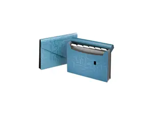 Pendaflex Essentials 01158 Essentials Expanding File, Seven Pockets, Poly, 13 1/2 x 9, Blue