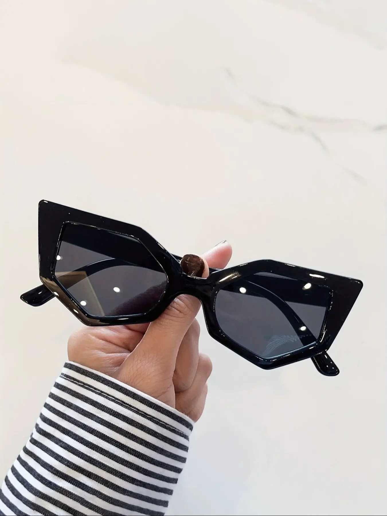 Unisex Fashion Classic Cat Eye Glasses, Vintage Trendy Party Decorative Eyewear, Plastic Frame, All Seasons, Versatile Daily Wear Accessories, Casual Style Eyewear, Casual Stylish Glasses