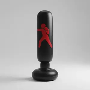 Inflatable Boxing Column Punching Bag, Boxing and Taekwondo Training Sandbag, Fitness Equipment for Home Gym