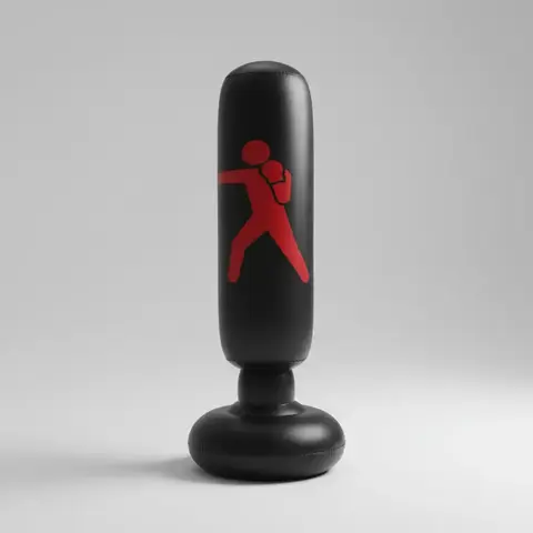 Inflatable Boxing Column Punching Bag, Boxing and Taekwondo Training Sandbag, Fitness Equipment for Home Gym
