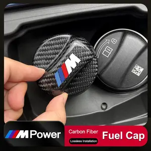 Bmw M Power Carbon Fiber Fuel Tank Cover Decal Kit, Fits Multiple Models Including G30 & F20, Enhance Your Car's Aesthetic Appeal