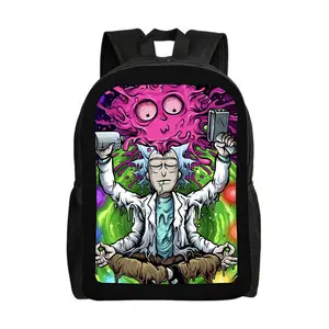 Rick-and-Morty-Backpacks for Girls, Cute School Backpack, Aesthetic Bookbag for Teens, Lightweight Classic Backpack for Travel, Work, Picnic A-1