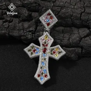 Unapologetic Diamond-Clasp Cross Pendant | Hip-Hop Statement Necklace for Rebels & Dreamers (Unisex)