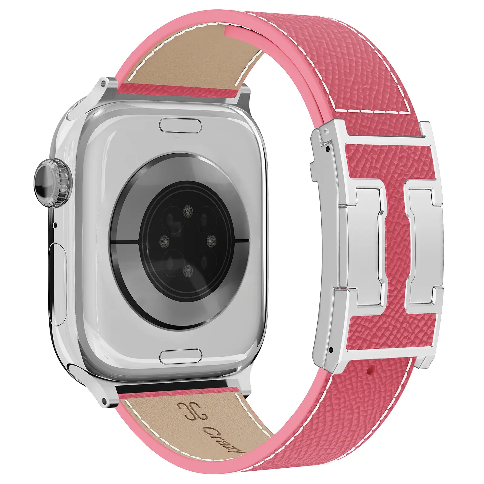 Pink  Band +Silver Buckle