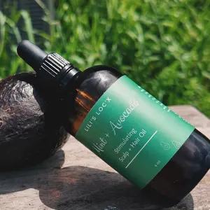 Mint + Avocado Stimulating Hair & Scalp Oil for Hair Growth & Nourishment