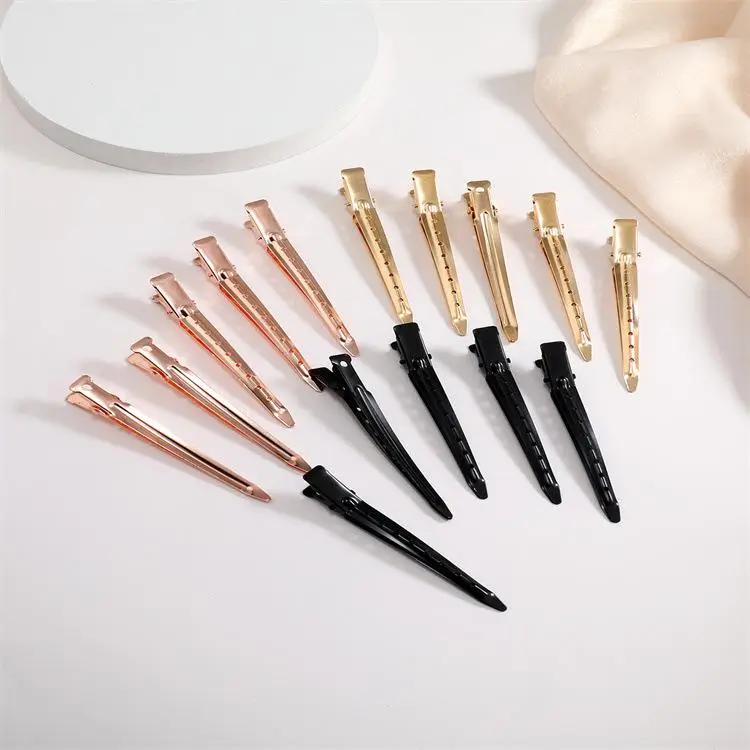 SuperNova 1 Random Hair Clip – Duck Bill & Curl Clips with Holes for Hair Styling, Coloring & Sectioning – Salon-Grade Metal Clips for Pinning & Holdi