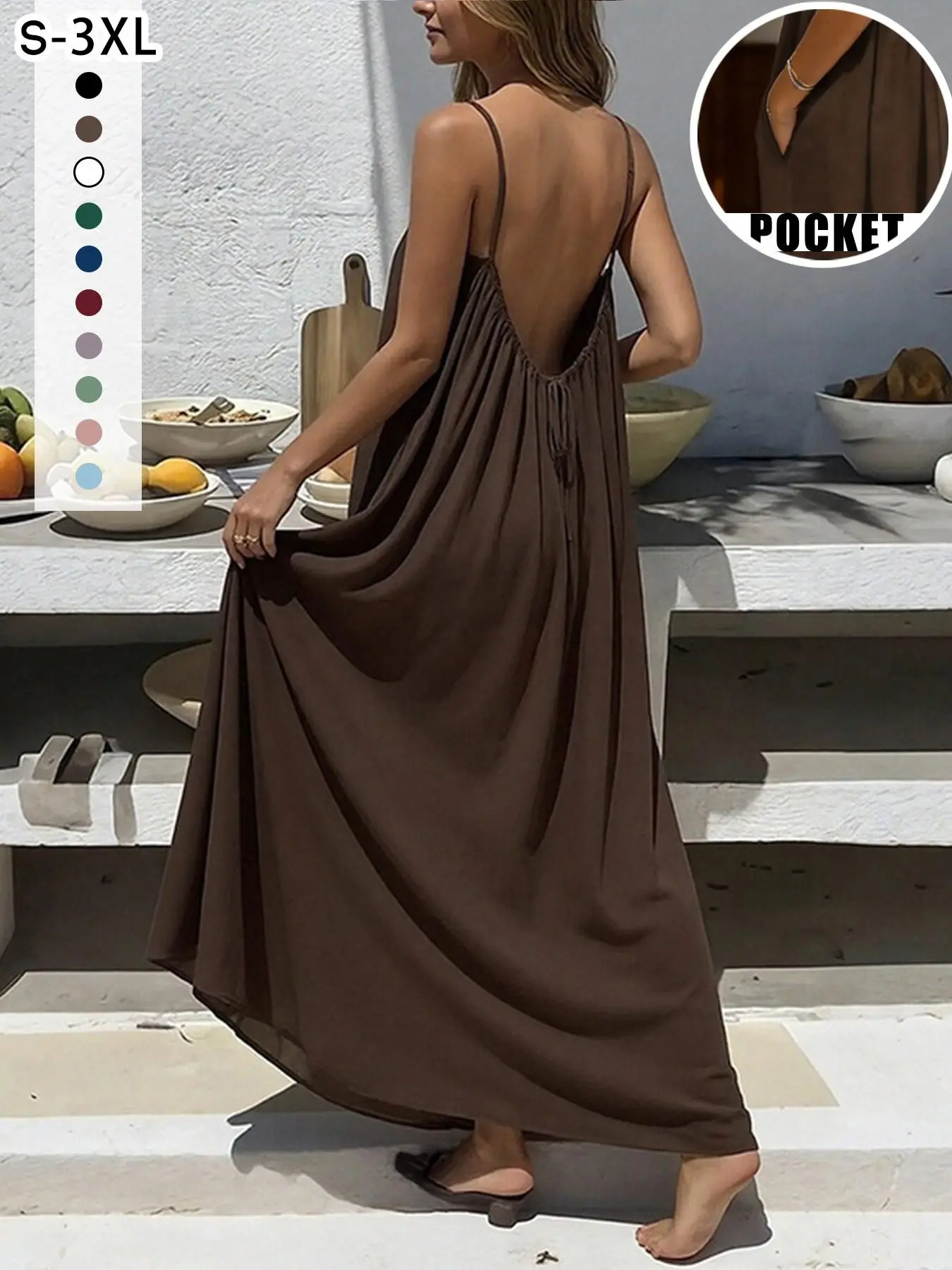 New Women's Backless Cami Dress, Loose-Fit Homewear, Sexy Sleepwear, Beach Cover-Up, Multiple Colors & Sizes Available - TikTok Shop New Women's Backless Cami Dress, Loose-Fit Homewear, Sexy Sleepwear, Beach Cover-Up, Multiple Colors & Sizes Available - TikTok Shop